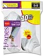 Hanes Cushioned Women's Athletic Socks - Low-Cut White 5-9