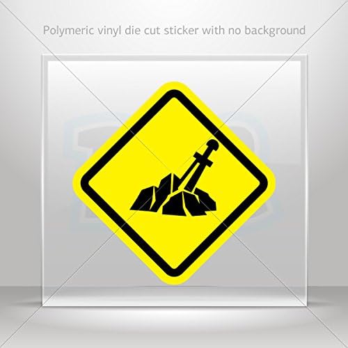 Sticker Decals King Arthur Legendary Excalibur Sign Tablet Laptop Waterproof Sports car 0500 XX543