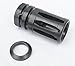 Rousch Made In The USA Premium Tactical 4/15 A-2 Birdcage Muzzle Brake Break Plus Precision CNC Machined Black Oxide Coated Crush Washer Threaded 1/2