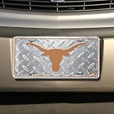 NCAA Texas Longhorns Diamond Metal License Plate