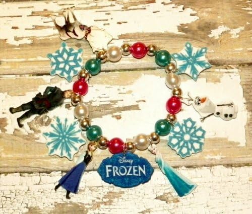 Frozen Custom Elsa, Anna, Olaf, Sven Charm Bracelet