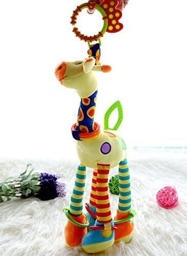 wallcart Baby Catoon Deer Animal Model Hand Bell Ring Rattle Kid Plush Soft Toy