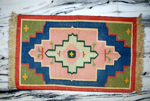 Imagen principal de Heavy Duty Yoga Contemporáneo algodón Mat Alfombra Alfombra Tamaño 37 x 23 pulgadas