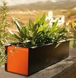 Eigenschaften Flora  / Blumenkasten Sunset Aluminium mit Kunststoffeinsatz pulverbeschichtet anthrazit 80 cm