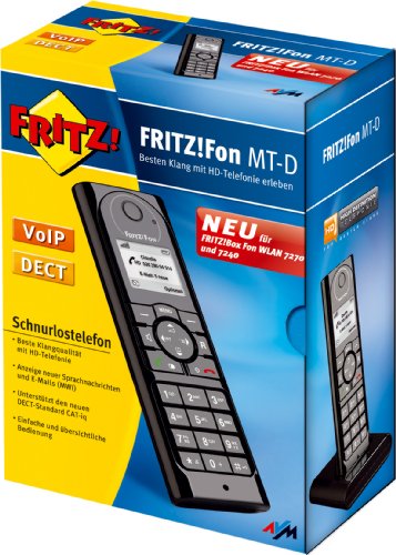 AVM FRITZ!Fon MT-D schnurloses Festnetz- und Internettelefon (VoIP, DECT)