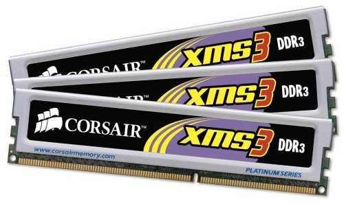 Corsair TR3X6G1600C9 XMS3 6 GB 3 X 2 GB PC3-12800 1600MHz 240-Pin DDR3 Tri-Channel Intel Core i7 Memory Kit