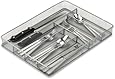 Honey-Can-Do KCH-02162 Steel Mesh 6-Compartment Cutlery Utensil Organizer, Silver