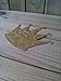 Gold Glitter Crown Die Cuts - paper crowns - princess decorations - prince decor - party supplies