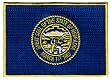 Nebraska State Flag Embroidered Patch Iron-On NE Emblem