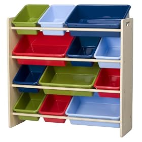 Kids' Toy Organizer and Storage Bin, Natural