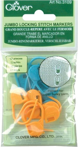 Clover jumbo locking stitch markers