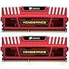 Corsair Vengeance Red 16GB (2x8GB)  DDR3 1600 MHz (PC3 12800) Desktop Memory (CMZ16GX3M2A1600C10R)