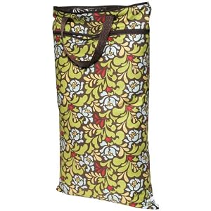 Planet Wise Hanging Diaper Wet/Dry Bag - Green Meadow: Baby