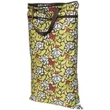 Planet Wise Hanging Diaper Wet/Dry Bag - Green Meadow