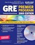 Kaplan GRE Exam 2009 Premier Program (w/ CD-ROM) (Kaplan GRE Premier Program (W/CD))