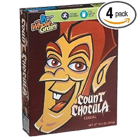 Monster Cereal, Count Chocula, 10.4-Ounce Boxes (Pack of 4)