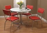Buy Cheap Target Marketing Systems 5pc Retro Dining Set, Red – Discount Deals