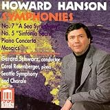 Howard Hanson: Symphonies Nos. 5 & 7; Piano Concerto; Mosaics