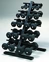 10 Pair Dumbbell Rack for Aerobic or Neoprene Dumbbells