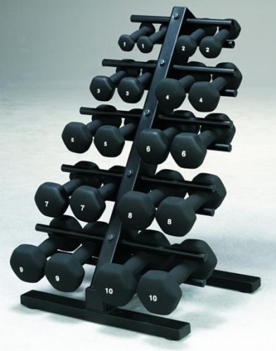 10 Pair Dumbbell Rack for Aerobic or Neoprene Dumbbells