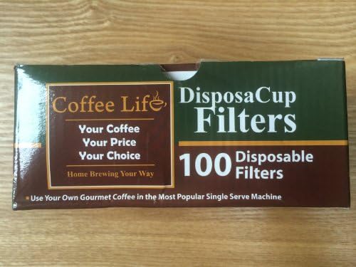 DisposaCup Filters - 100 Disposable Replacement Filters for Use in DisposaCups and others - Box of 100 Filters - FREE PRIME SHIPPING