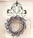 Elegant Seasonal Scrollwork Holiday Metal Wreath Holder Hanger Hook Wall Door Hanging Decor