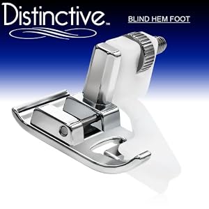 Distinctive-Blind-Hem-Sewing-Machine-Presser-Foot-Fits-All-Low-Shank-Snap-On-Singer-Brother-Babylock-Viking-Husky-Series-Euro-Pro-Janome-Kenmore-White-Juki-Bernina-Bernette-Series-New-Home-Simplicity-Necchi-Elna-and-More-