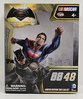 Dale Earnhardt Jr/Jimmie Johnson 2016 Batman vs Superman 2 Pack Set 1:64 Nascar Diecast