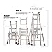 Little Giant Classic 10103LGW 300-Pound Duty-Rating Ladder System with Work Platform, 22-Foot