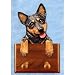 BLUE MERLE Australian Cattle Dog Leash Holder