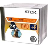 TDK DVD+R47DBXS10 DVD +r, 4.7 Gb 8X