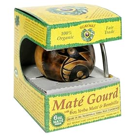 Guayaki Pre-Columbian Gourd Gift Pack with 6 oz of Loose Yerba Mate