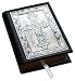 Black Leather Gem Bible with Decorative Sterling Silver Cross Cover