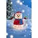 Lighted Tinsel Snowman - Red (18