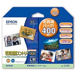 EPSON 写真用紙エントリー<光沢>L判400枚 KL400SEK