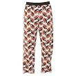Football Figural Novelty Print Jersey cotton pants for lounging, sleep, sports. Unisex relaxed fit, available in 5 Adult sizes, exposed elastic waist