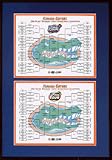 Florida Gators 2007 NCAA Men's Basketball Repeat National Champions 2X Champions Frame