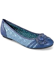MQ23 Sexy Ballerinas Slippers mit Spitze und Stickerei 998-37