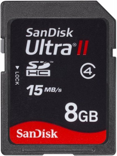 SanDisk UltraII SDHC�J�[�h 8GB �]�����x15MB/Sec SDSDH-008G-J61