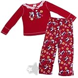 Red Penguin Holiday Pajamas for Girls