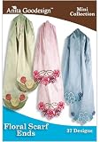 Anita Goodesign Embroidery Designs CD FLORAL SCARF ENDS