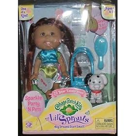 Cabbage Patch Kids Lil' Sprouts Sparkle Party N' Pets Dalmation Dog by