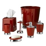 Review Interdesign  / Chrome Bath Coordinates - Red
