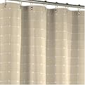 Woven Plaid Shower Curtain - Cream