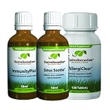 Native Remedies Ultra Pack (Sinus Soothe 50 ml, Immunityplus 50 ml, Allergiclear 120 Tablets)