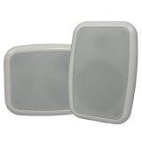New Indoor or Outdoor Weatherproof HD Mountable White Speaker Pair TS525ODW