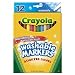 Art Markers, Washable, Fine Line Point, Assorted Colors, 12/Set BIN587813