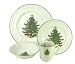 Original Christmas Tree Dickens Embossed 4-Piece Dinnerware Set