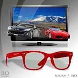 from Thumbs Up Thumbs Up 3D Polarized Glasses - Mamma Mia Red (Passive 3D) (Model 3DPOLM1RED)
