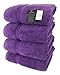 SALBAKOS - Premium 4 Piece Bath Towel Set, Made with 100% Turkish Cotton, Quick Drying, Highly Absorbent & Comfy Towels for Spa & Hotel | 27